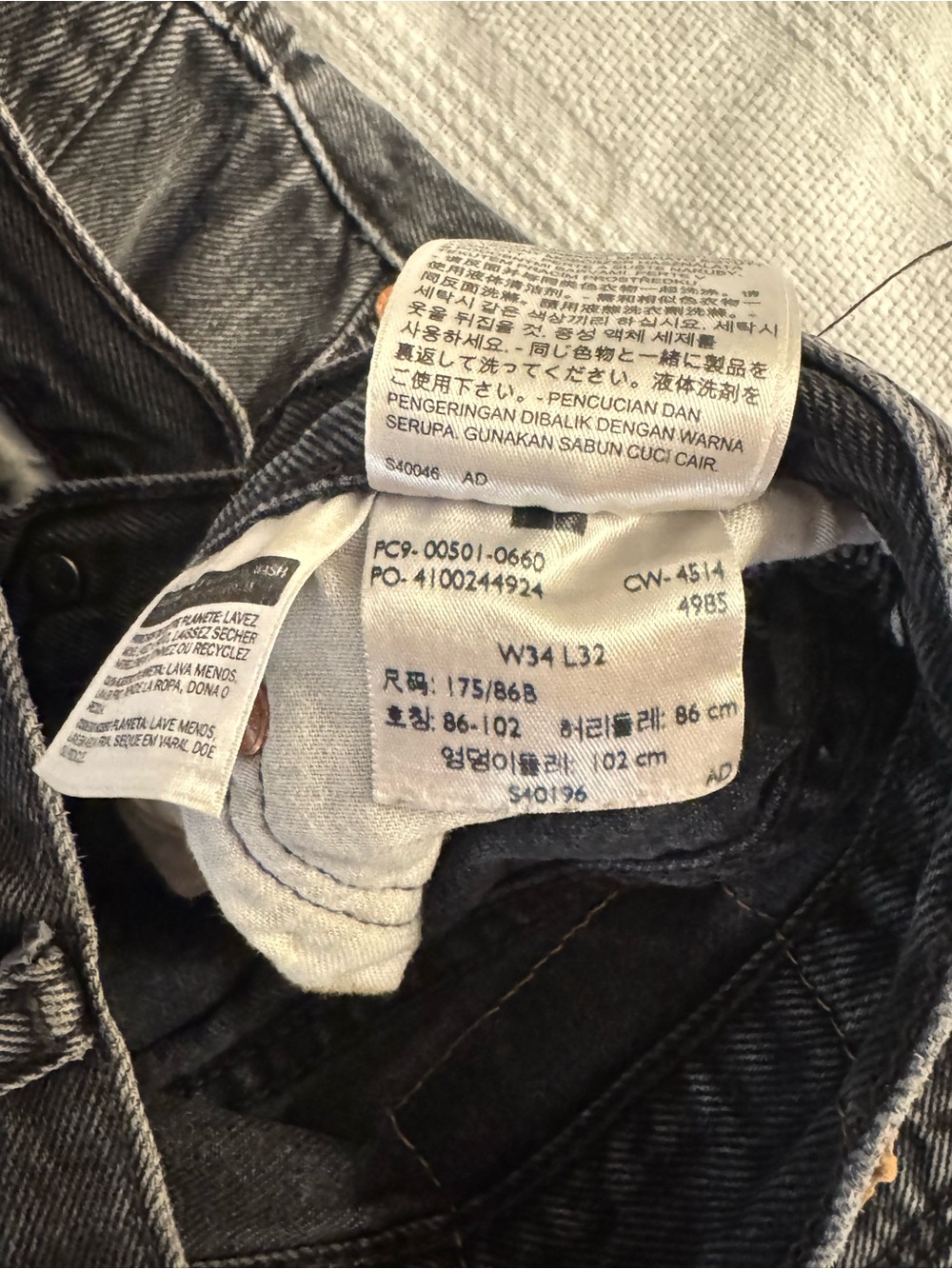 levis 501 jeans • black denim - Picture 5 of 5